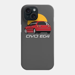 Civic EG4 red candy jdm style Phone Case