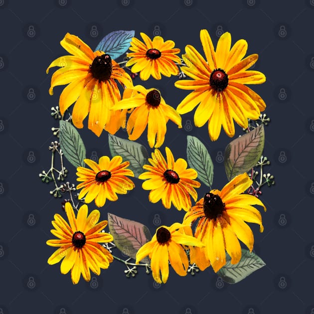 Black-eyed Susan Pattern by RoxanneG