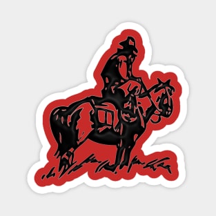 Western Era - Cowboy on Horseback 4 Magnet