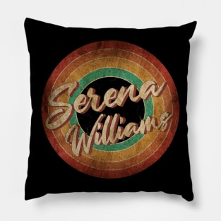 Serena Williams Vintage Circle Art Pillow