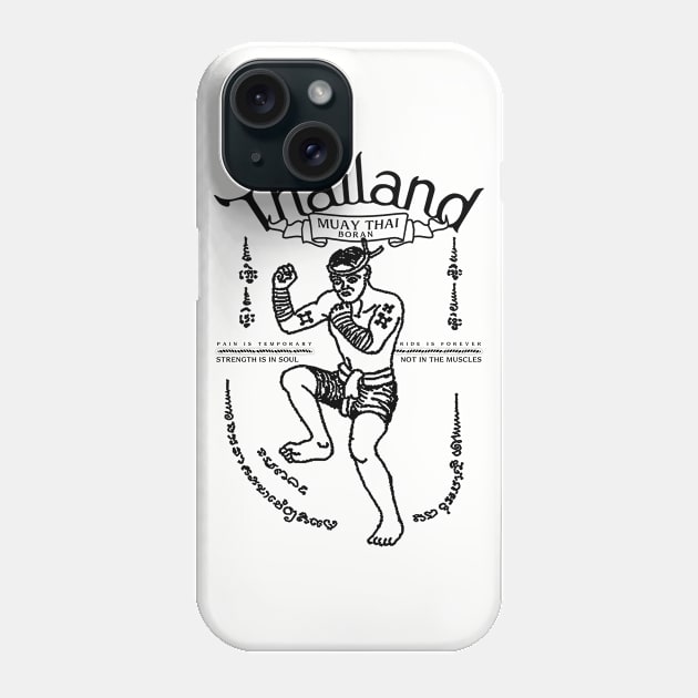 Muay Thai Boran Phone Case by KewaleeTee