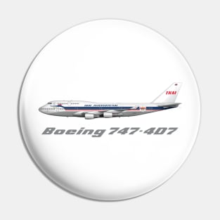 Thai Airways 747-4D7 Retro Livery Pin