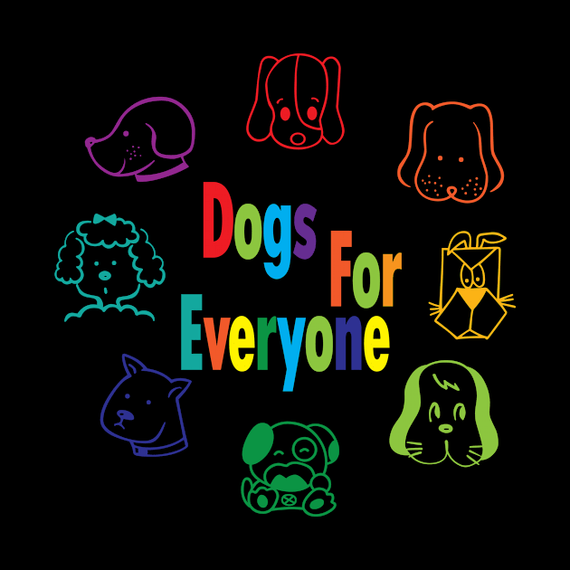 Dogs for everyone (color mixed breed) by YasudaArt