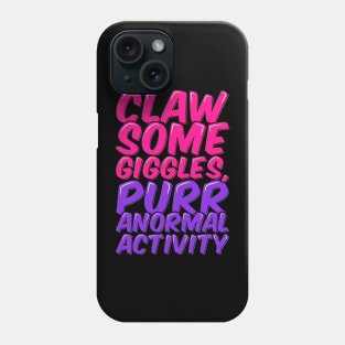 Cat Horror Purr-anormal Giggles Unleashed Phone Case