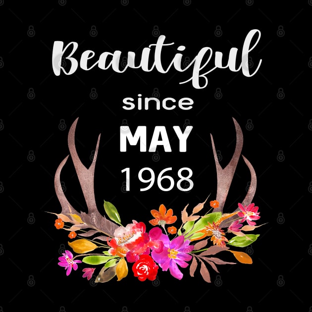 Deer Antler Elk Hunting Flower Horn Beautiful Since May 1968 by familycuteycom