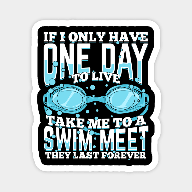 Swimming Sport Swim Meet Swimmer Gift Magnet by Dolde08