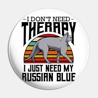 Russian Blue Cat Pin