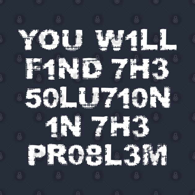 Find the solution in the problem puzzle logo with numbers as letters by MultistorieDog