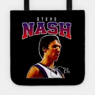 Steve Nash Basketball Legend Signature Vintage Retro 80s 90s Bootleg Rap Style Tote