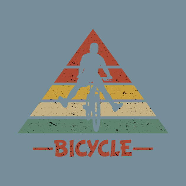 Discover Cycling Triangle Retro Gift - Electric Bike - T-Shirt