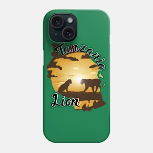 Lions Family in Tanzania Safari Phone Case