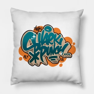 Shark Punch - Graffiti logo Pillow