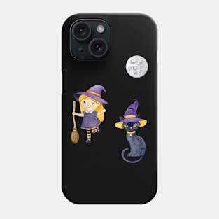 Halloween Witch Cat Phone Case