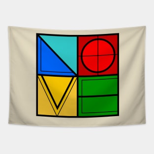 LOVE Shapes Tapestry