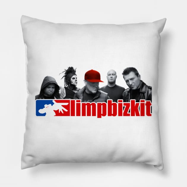 limp bizkit band Pillow by Lookiavans