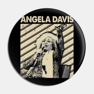 Power to the People Angela Symbolic Tee for Freedom Fighters Pin