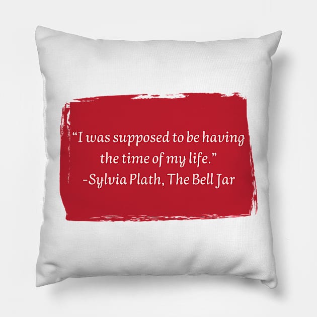 Sylvia Plath Pillow by HappyBird