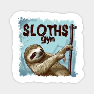 sloths gym Magnet