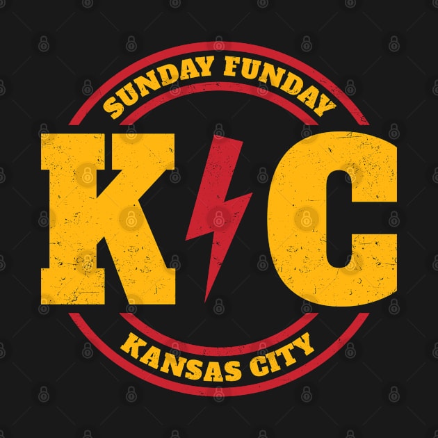 Kansas City - Sunday Funday Vintage Stamp by dentikanys