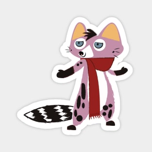 Genet Gentleman Pink Magnet