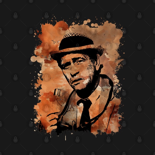 Kolchak: The Night Stalker  - Brown Watercolor Splash by sgregory project