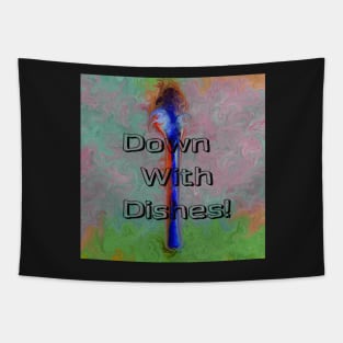 Down with Dishes Tapestry