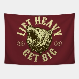 Lift Heavy Get Big Bear Tapestry