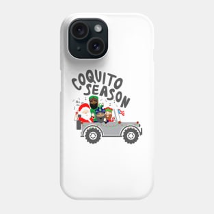 Puerto Rico Coquito Season Christmas Chinchorreo Santa & Three Kings Phone Case