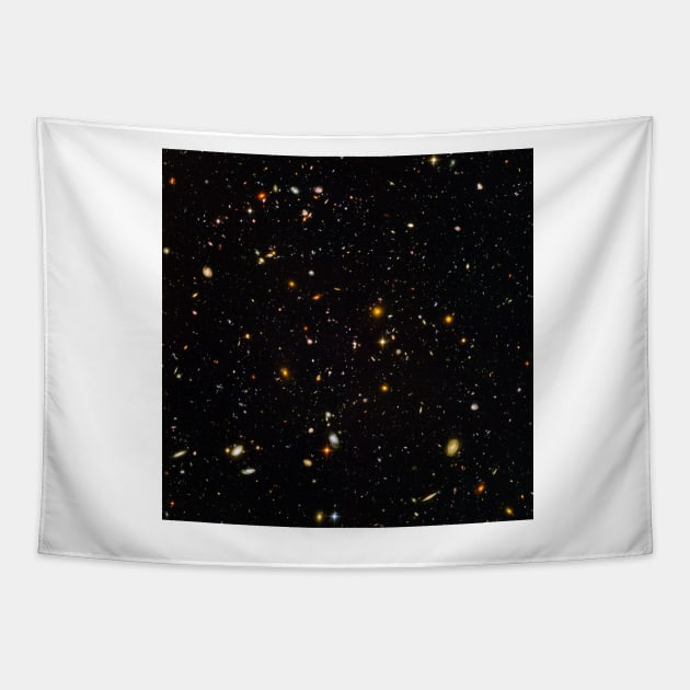 Hubble Ultra Deep Field galaxies (R820/0415) Tapestry by SciencePhoto