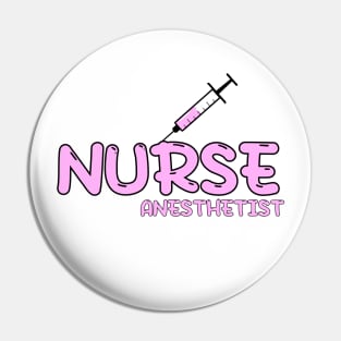 Nurse Anesthetist (CRNA) Pink Pin