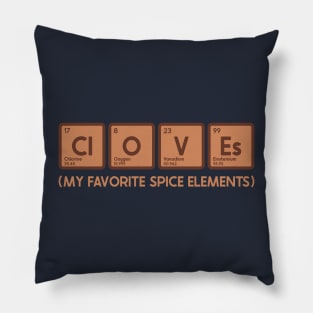 Periodic Cloves Pillow