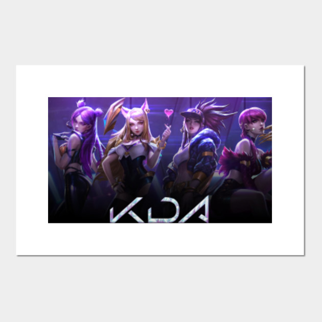 Kda Poster Kda Affiche Et Impression D Art Teepublic Fr