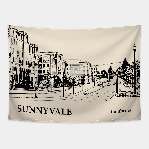 Sunnyvale - California Tapestry by Lakeric