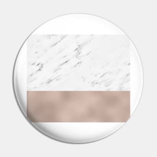 Parisian rose gold marble Pin