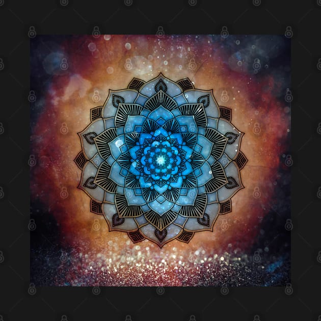 Particles mandala by MCAshe spiritual art 