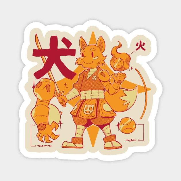 RPG INU Magnet by Kabuto_Store