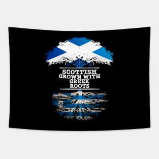 Scottish Grown With Greek Roots - Gift for Greek With Roots From Greece Tapestry