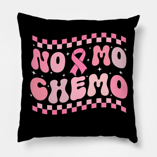 No Mo Chemo Last Day Of Chemotherapy Cancer Survivor Pillow by TheDesignDepot