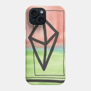 Geometric Gemstone Drawing Phone Case