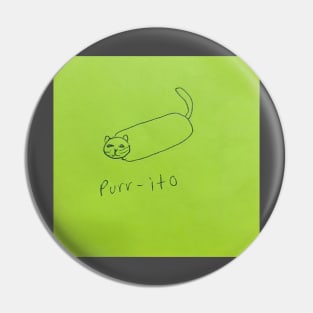 Purr-ito Pin