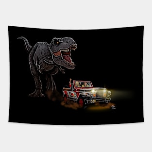 T-rex attack Tapestry