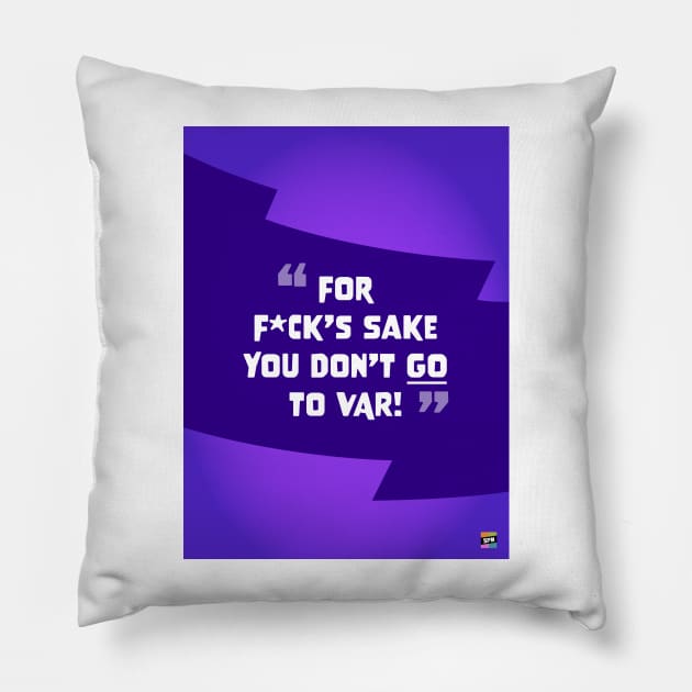 SPM VAR Portrait Pillow by Set Piece Menu Podcast