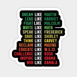 Dream like Martin - Afrocentric Colors Magnet