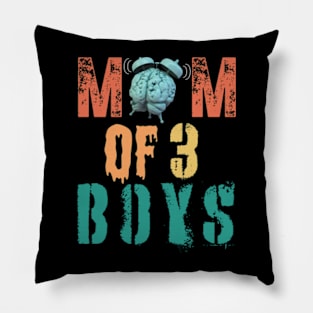 MOM OF BOYS. Funny Gift for Mom. Pillow