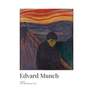 Edvard Munch - Exhibition Art Poster - Despair - Munchmuseet T-Shirt