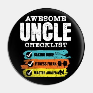 Awesome uncle checklist Pin