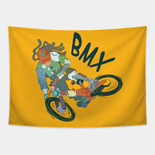 BMX Tapestry by vanpaul54