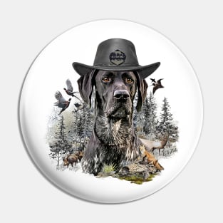 German Shorthaired Pointer,  Hunting dog Pin