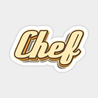 Chef typography Magnet