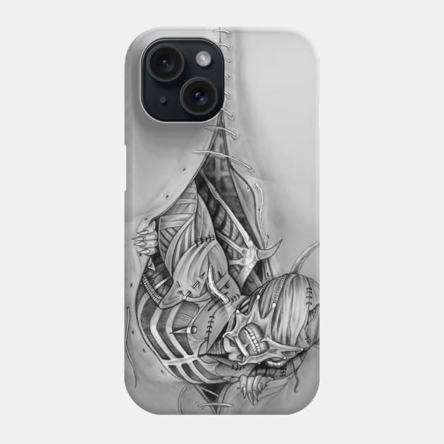 BIRTH OF EVIL Phone Case by mark-chaney